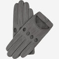 Alessa (grey) - Classic Italian lambskin leather driving gloves 1