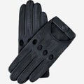 Alessa (black) - Classic Italian lambskin leather driving gloves 1