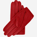 Alessa (red) - Classic Italian lambskin leather driving gloves 3