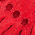 Alessa (red) - Classic Italian lambskin leather driving gloves 6