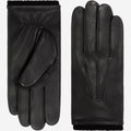 Alessandro (black) - Italian lambskin leather gloves with cashmere lining & touchscreen feature 1