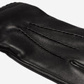 Alessandro (black) - Italian lambskin leather gloves with cashmere lining & touchscreen feature 4