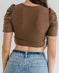 Ruched Sleeve Halftee 7