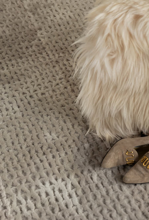 Amanda - Sculpted Grey Rug