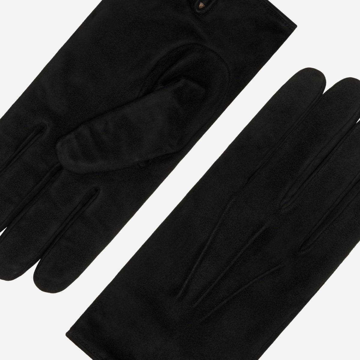 Angelo (black) – Italian suede leather gloves with luxurious cashmere lining