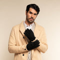 Angelo (black) – Italian suede leather gloves with luxurious cashmere lining 9