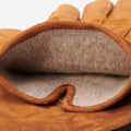 Angelo (cognac) – Italian suede leather gloves with luxurious cashmere lining 5