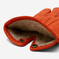 Antonio (orange) - Luxurious Italian peccary leather gloves with cashmere lining 2