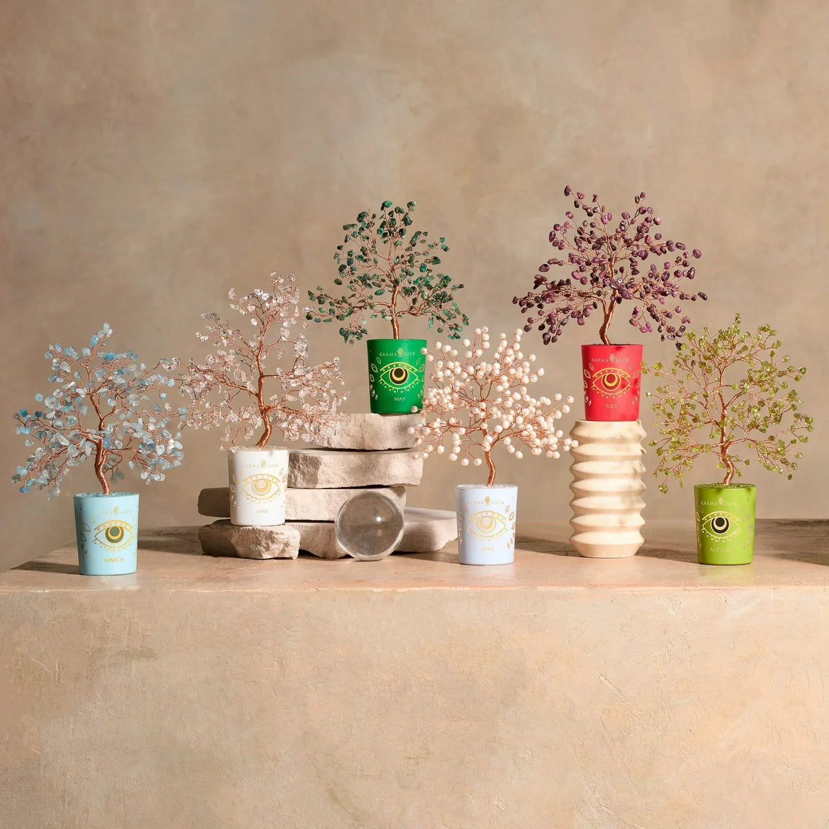 Joyful Radiance Aquamarine March Birthday Tree