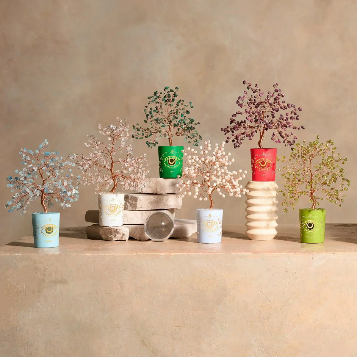 Joyful Radiance Aquamarine March Birthday Tree
