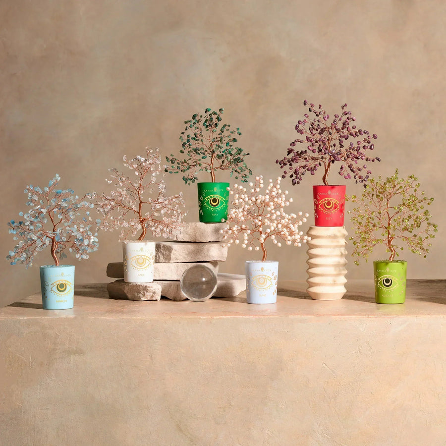 Amplified Dreams Crystal Quartz April Birthday Tree