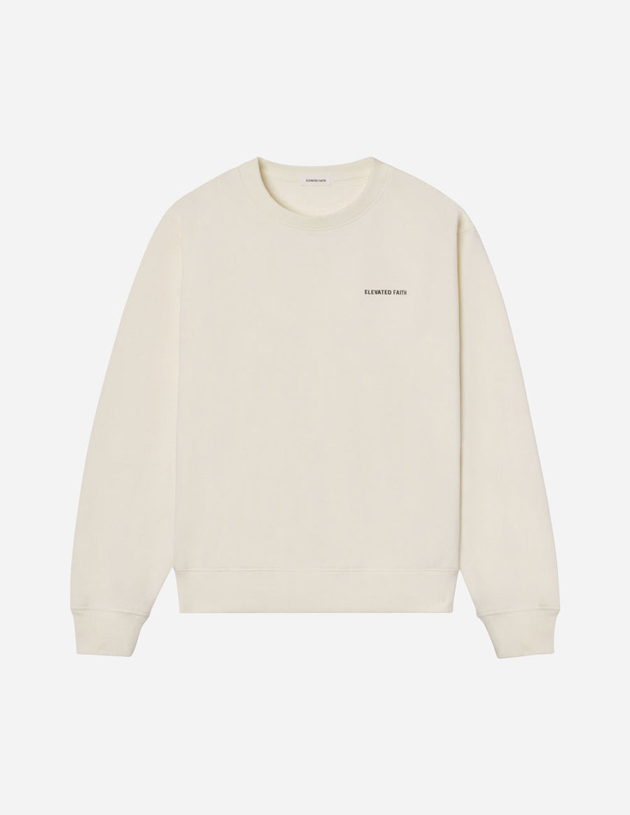 Basics White Sand Unisex Crewneck