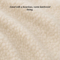 Benjamin (brown) – Thick goatskin leather gloves with warm lambswool lining & touchscreen feature 3