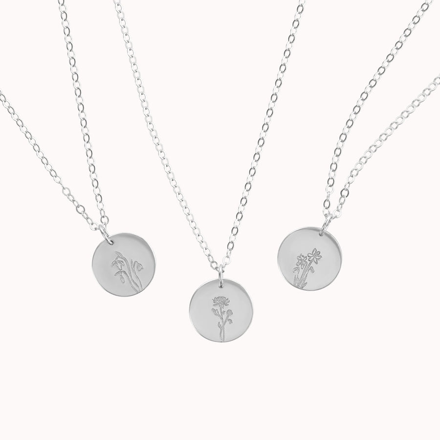 March Birth Flower Necklace • Daffodil