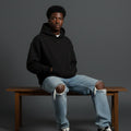 Black Distress Oversized Hoodie 2