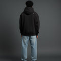 Black Distress Oversized Hoodie 4