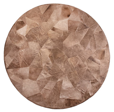 Broken Round - Patchwork Cowhide Rug, by Homelosophy