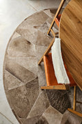 BROKEN ROUND - Patchwork Cowhide Rug 3
