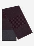 Bruno (grey/red) - Warm and soft Italian scarf from wool blend 1