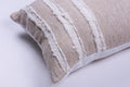 Ivory Raw Linen Square Pillow 2