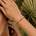 In Full Bloom Diamond Lotus Charm Bracelet 2