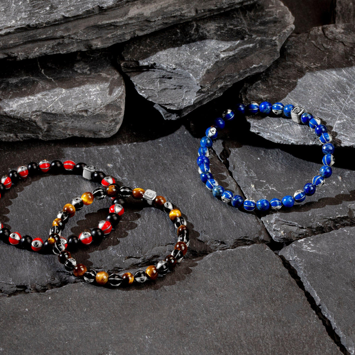Confident Personality Enamel Tiger's Eye Bracelet