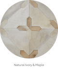 CROSSES – Geometric Luxury Leather Rug for Designers 5