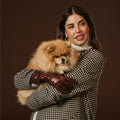 Camilla (brown) - Italian long leather winter gloves with luxurious cashmere lining 1