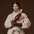 Camilla (xb) - Italian long leather winter gloves with luxurious cashmere lining 1