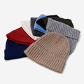 Milano (dark green) - Italian 100% cashmere ribbed beanie (unisex) 5