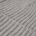 Milano (light grey) - Italian 100% cashmere ribbed beanie (unisex) 3