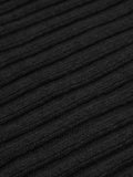Napoli (black) - Italian 100% cashmere ribbed scarf (unisex) 2