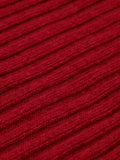 Napoli (red) - Italian 100% cashmere ribbed scarf (unisex) 2
