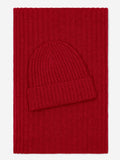 Napoli (red) - Italian 100% cashmere ribbed scarf (unisex) 4
