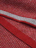 Riccardo (red & grey) - Italian 100% cashmere scarf with pattern 4