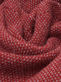 Riccardo (red & grey) - Italian 100% cashmere scarf with pattern 5