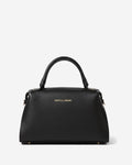 Cecilia (black) - Italian calf leather women’s handbag (with shoulder strap) 2