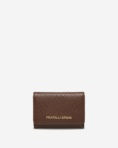 Costanza (brown) - Italian calf leather women’s wallet, by Leather Gloves Online