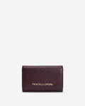 Costanza (eggplant) - Italian calf leather women’s wallet 3