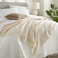 Organic Cotton Throw with Tassels 3