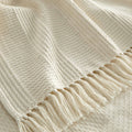 Organic Cotton Throw with Tassels 4