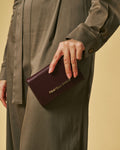 Costanza (eggplant) - Italian calf leather women’s wallet 2