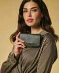 Costanza (green) - Italian calf leather women’s wallet 1