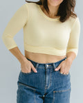 Crew Neck 3/4 Sleeve Halftee 1