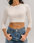 Crew Neck 3/4 Sleeve Halftee 9
