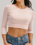 Crew Neck 3/4 Sleeve Halftee 2