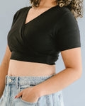 Cross Over Boyfriend Sleeve ( with pockets for insertable cups/nursing pads) 3