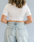 Cross Over Boyfriend Sleeve ( with pockets for insertable cups/nursing pads) 5