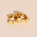 Color Block Chunky Rounded Huggie Hoop Earrings 6