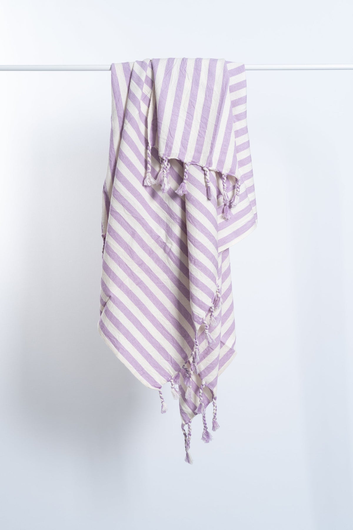 Girit Lilac Cotton Linen Towel